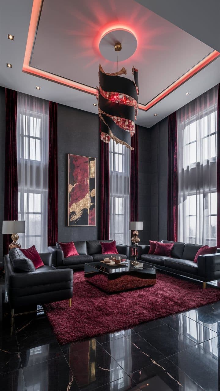 Editorial interior moment with layered decor and soft lighting