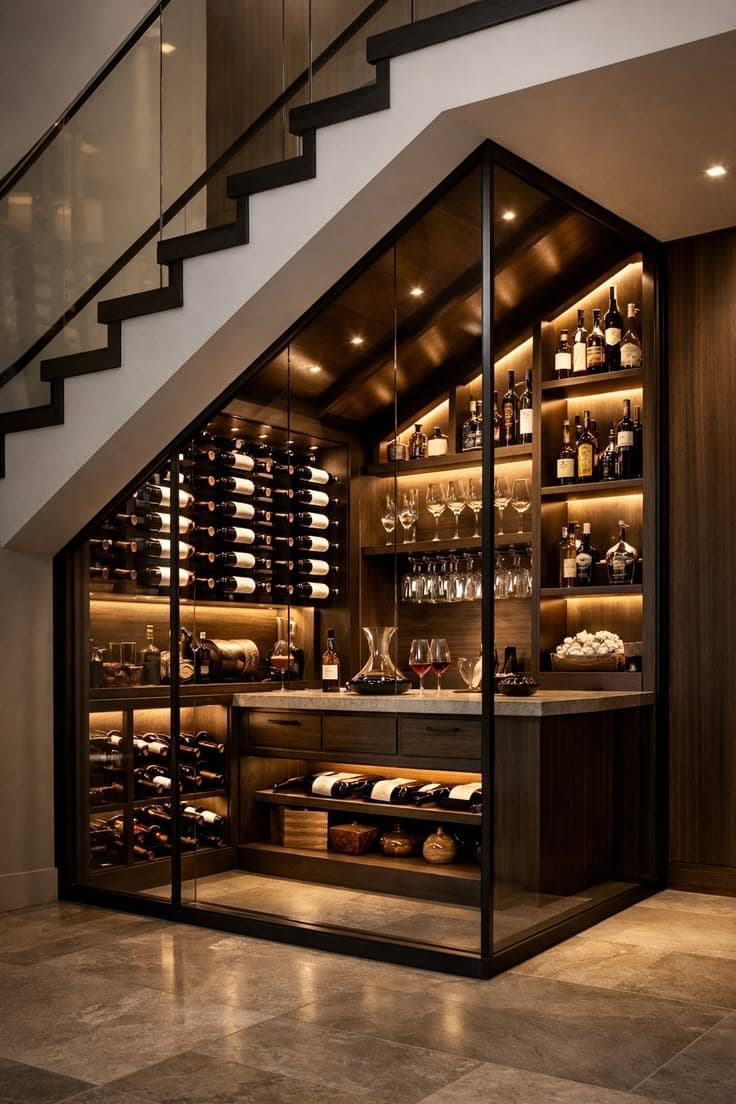 Efficient home systems and elegant interior utility space
