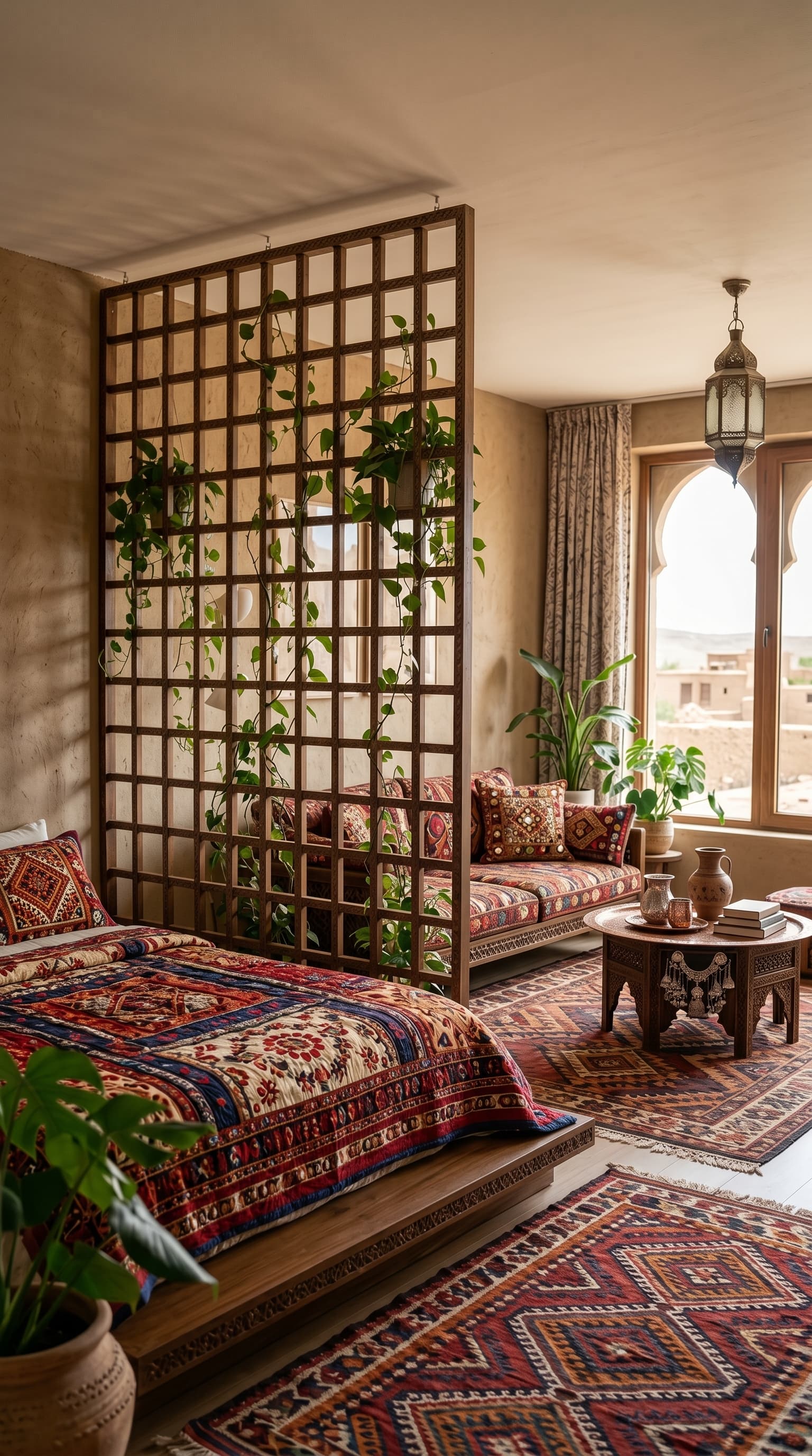 Layered interior with a handcrafted, cultural influence