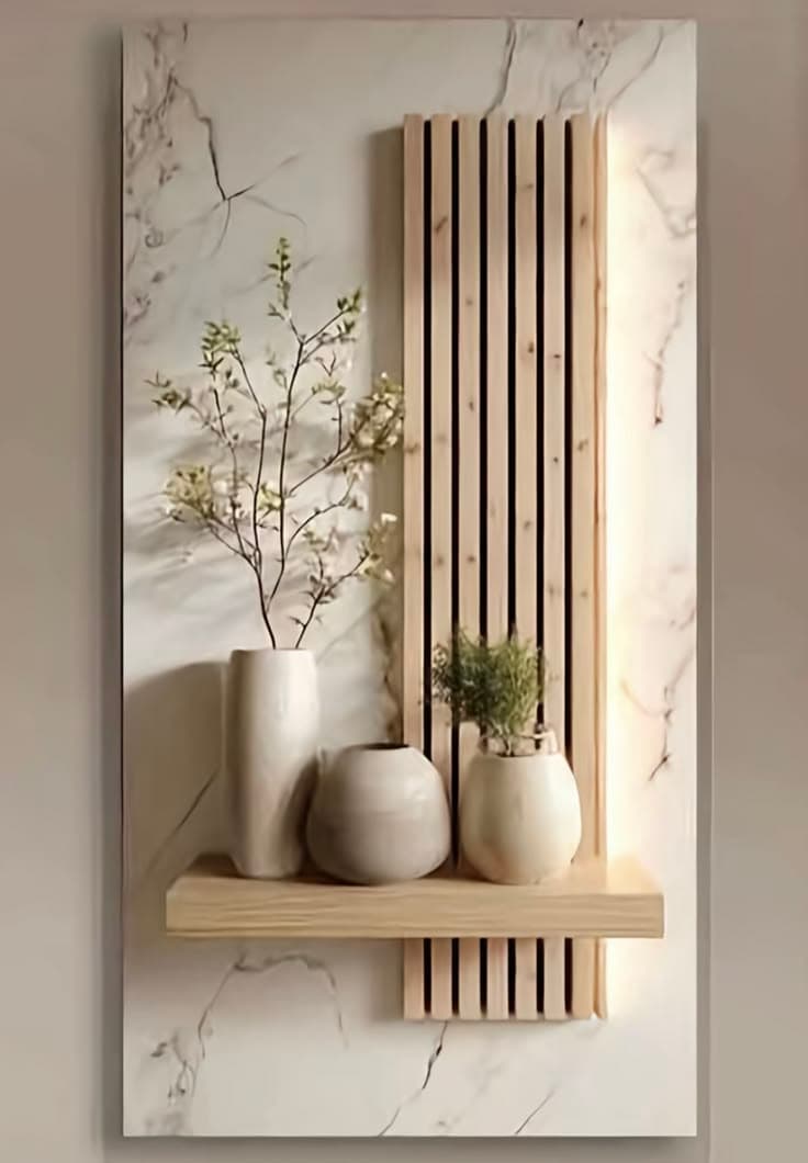 Modern home decor idea for a living room with a warm atmosphere